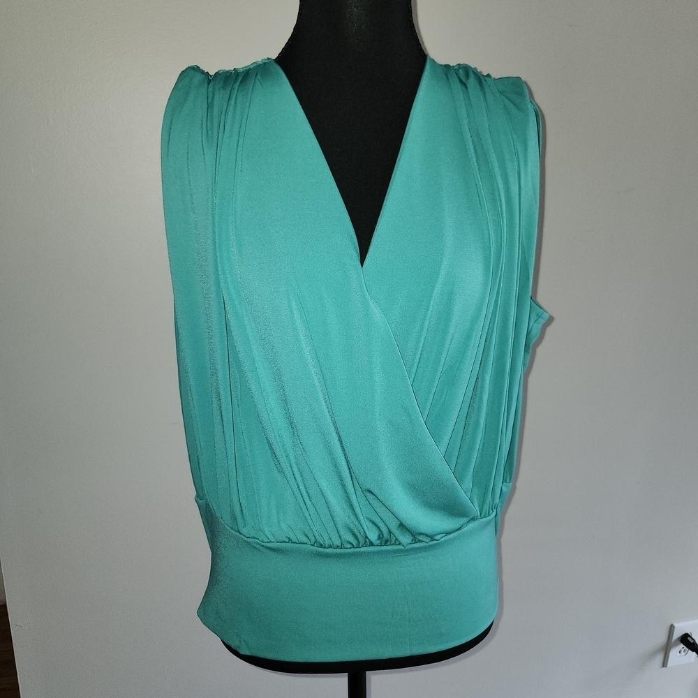 NWT Chic Turquoise Women's Blouse